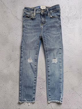 OLD NAVY Rockstar Jeggings Light Blue Ripped Skinny Jeans. Size 4T.